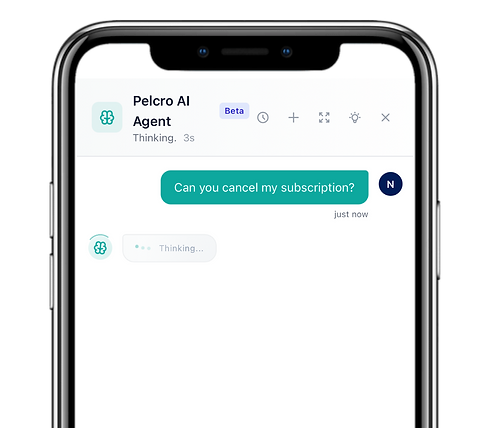 AI resolving a customer request illustration